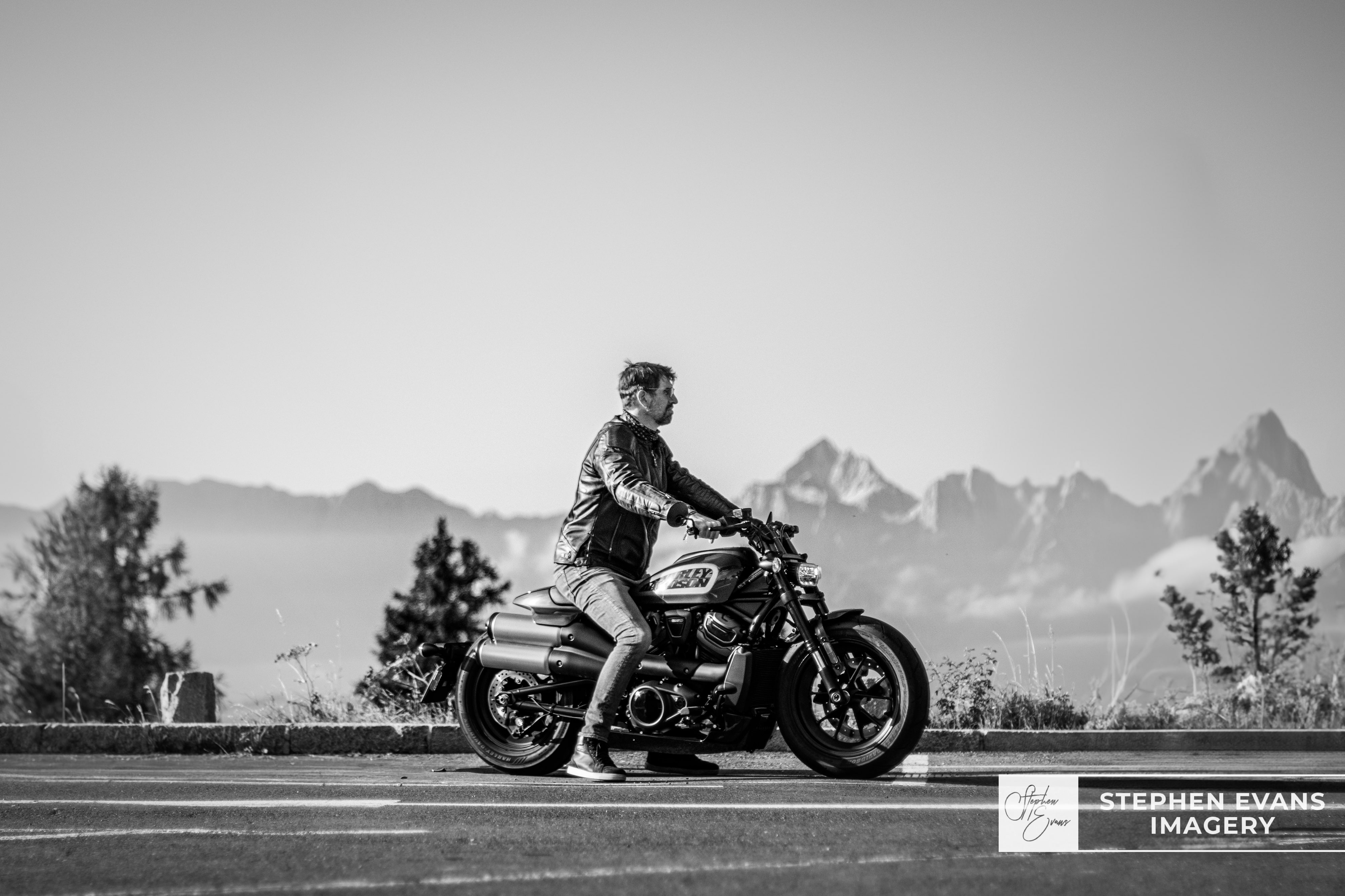 Harley-Davidson riders cruising Villach Alpenstraße during EBW 2023