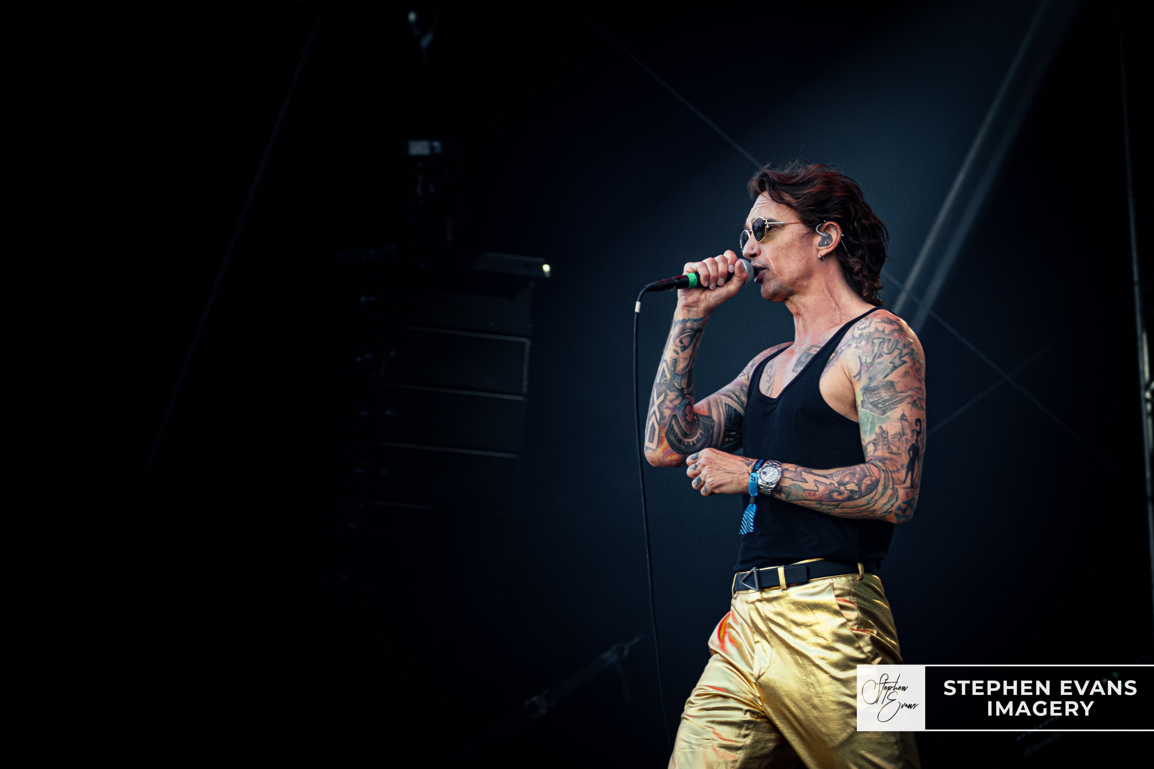 The Darkness lead singer Justin Hawkins